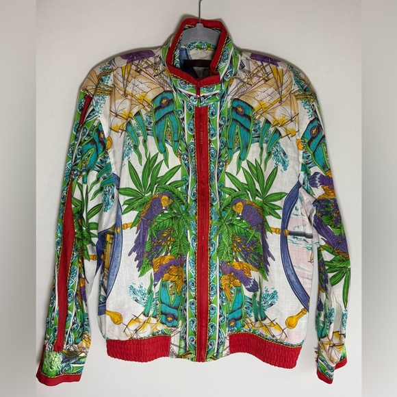 Jerri Sherman Jackets & Blazers - Vintage Jerri Sherman 100% Linen Nautical jacket • Women’s size 6